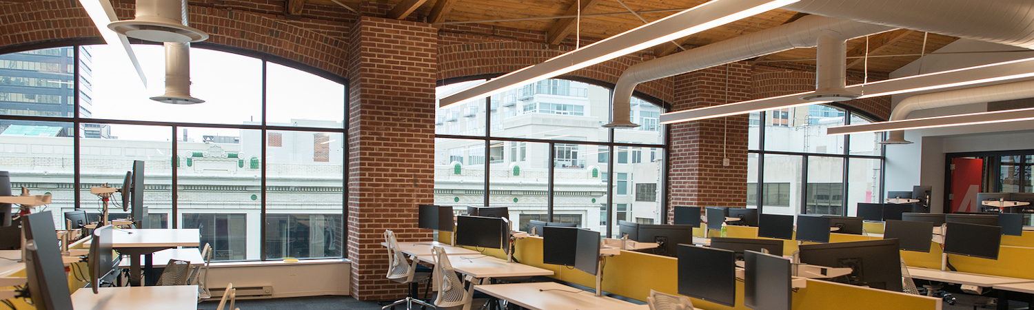 Industrial office building interior